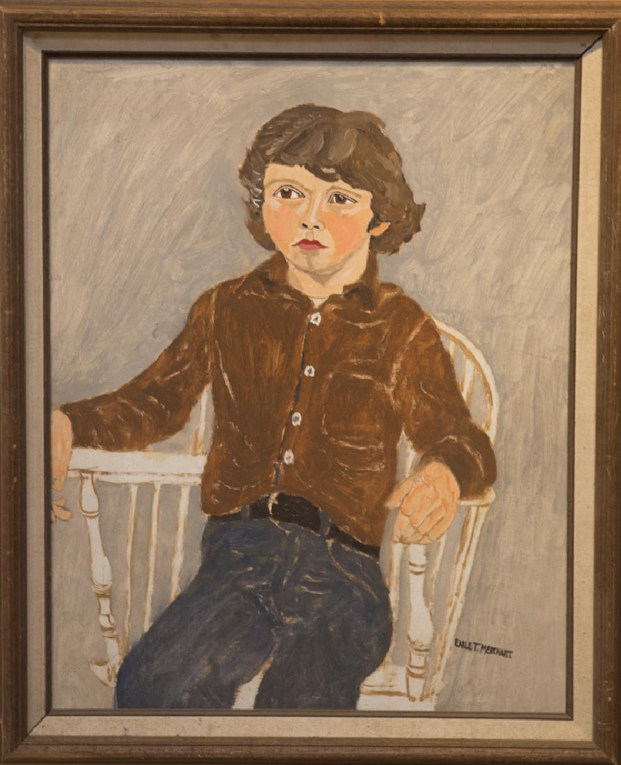 Earle Merchant 20th Cent. Brett Warren, 1977: Brett Warren, 1977 signed oil on board 20 x 16