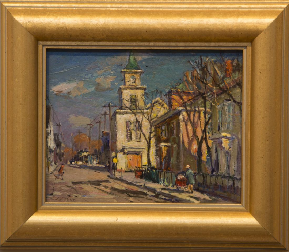 Antonio Cirino 1888-1983 Church: Church signed oil on board 8 x 10