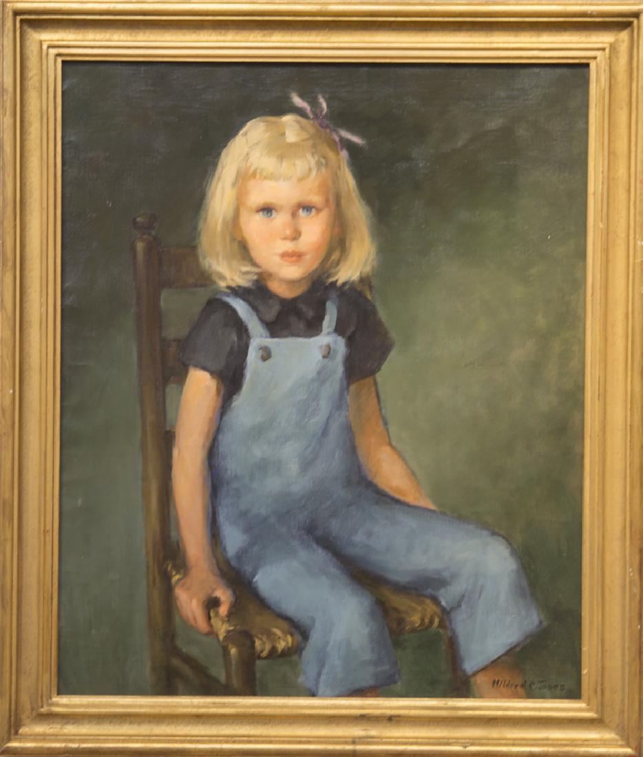 Mildred Jones 1899-1992 Spark of Youth: Spark of Youth signed oil on canvas 30 x 25
