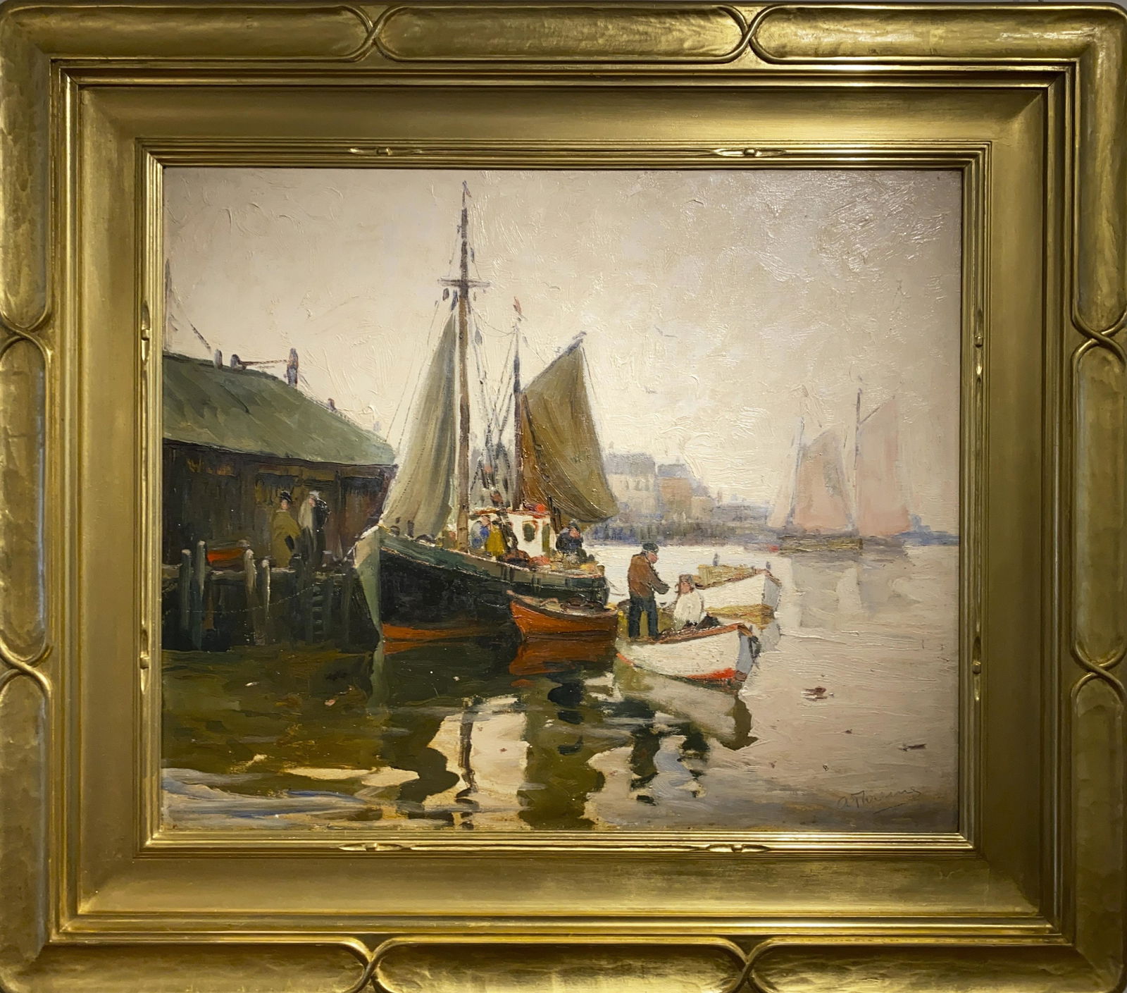 Anthony Thieme 1888-1954 After the Storm: oil on canvas 25 x 30 signed