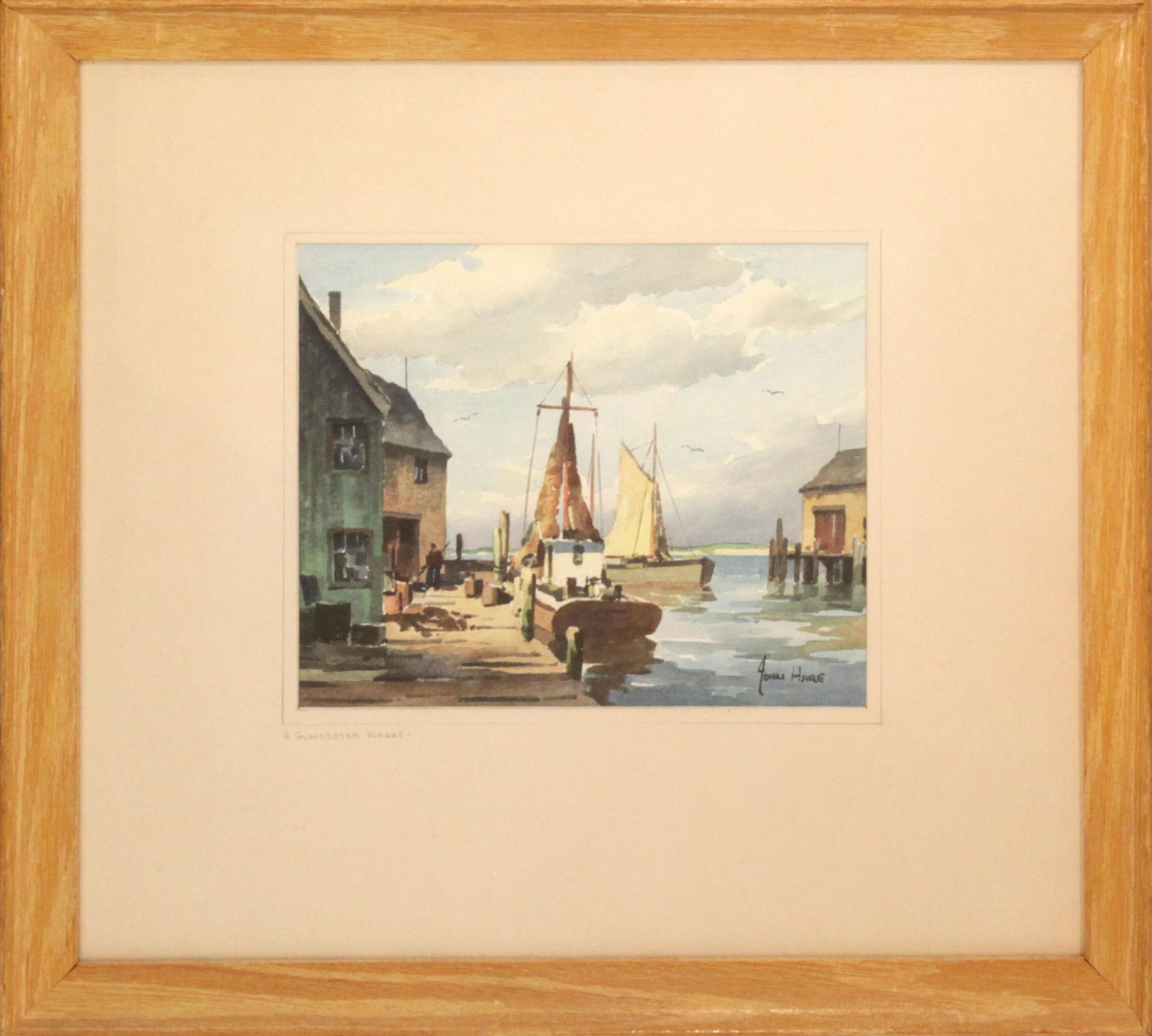 John C. Hare (1908-1978) A Gloucester Wharf (1 of 1)