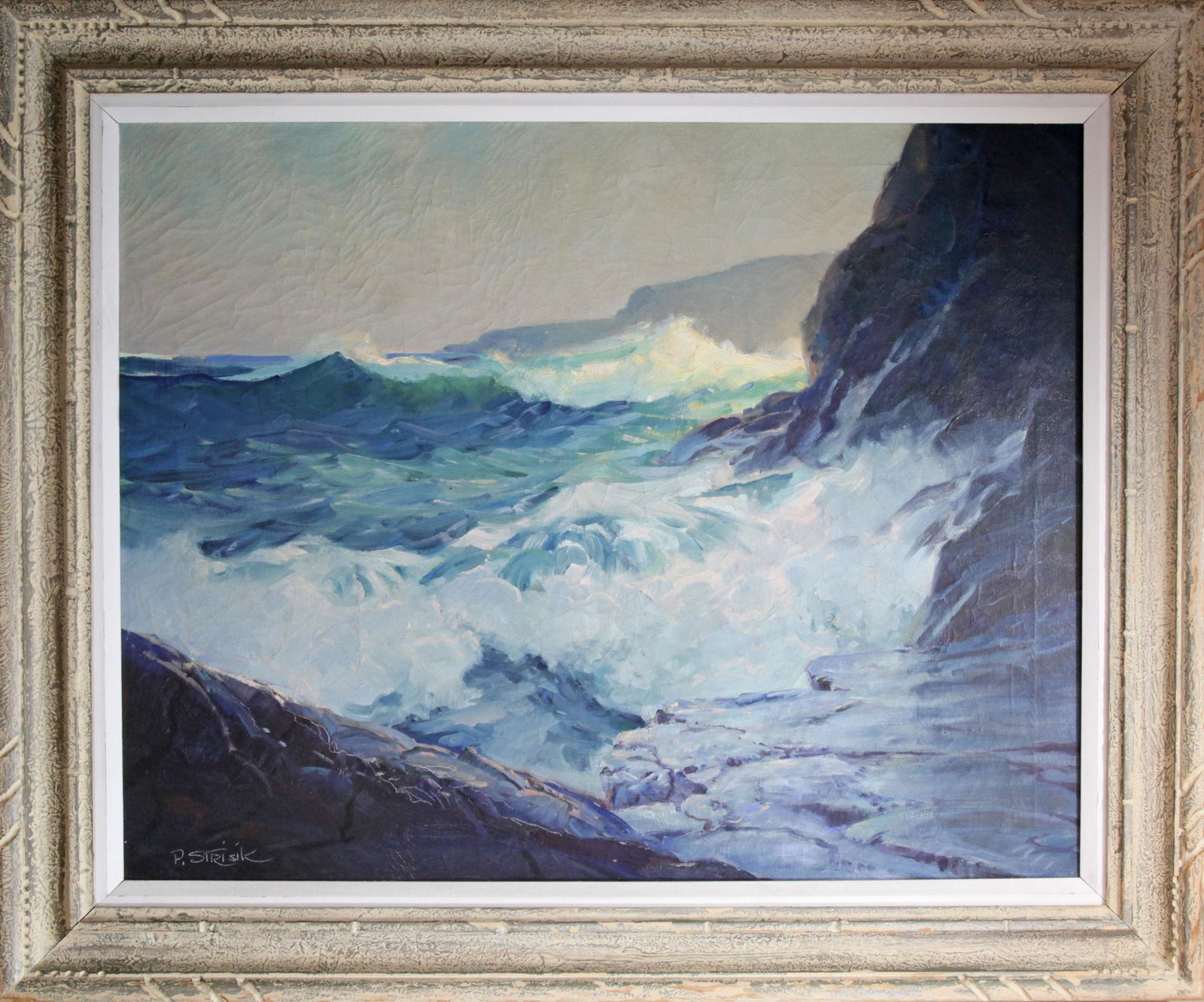 Paul Strisik (1918-1998) Monhegan Island - Crashing Surf (1 of 1)