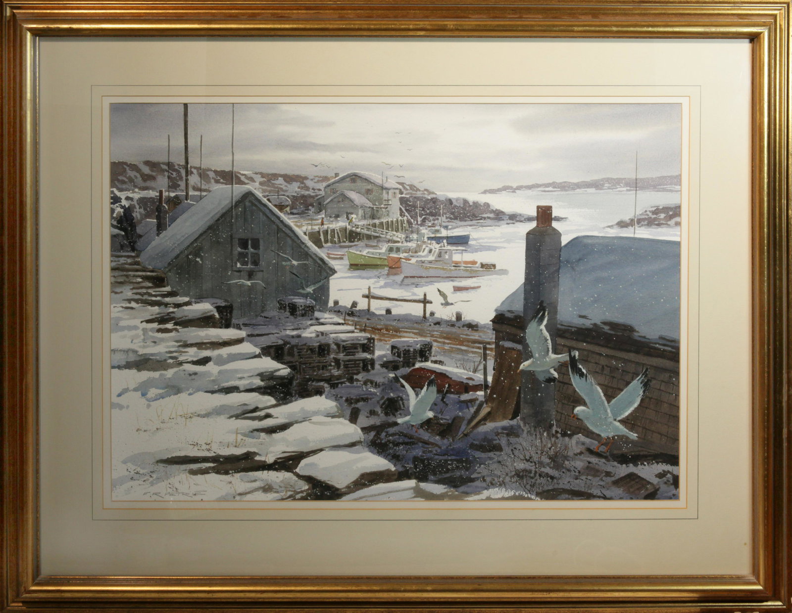 Ferdinand R. Petrie (1925-2007) Lobsterman's Wharf (1 of 1)
