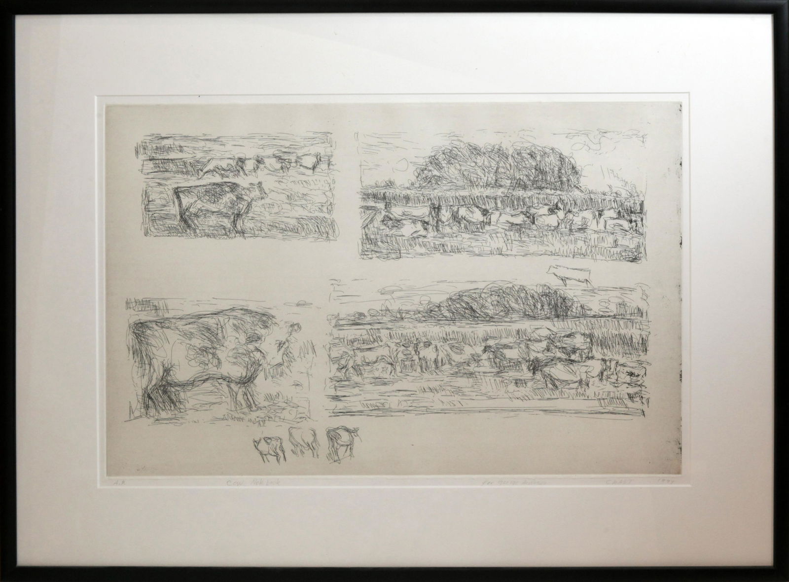 Bernard Chaet (1924-2012) Cow Notebook (1 of 1)