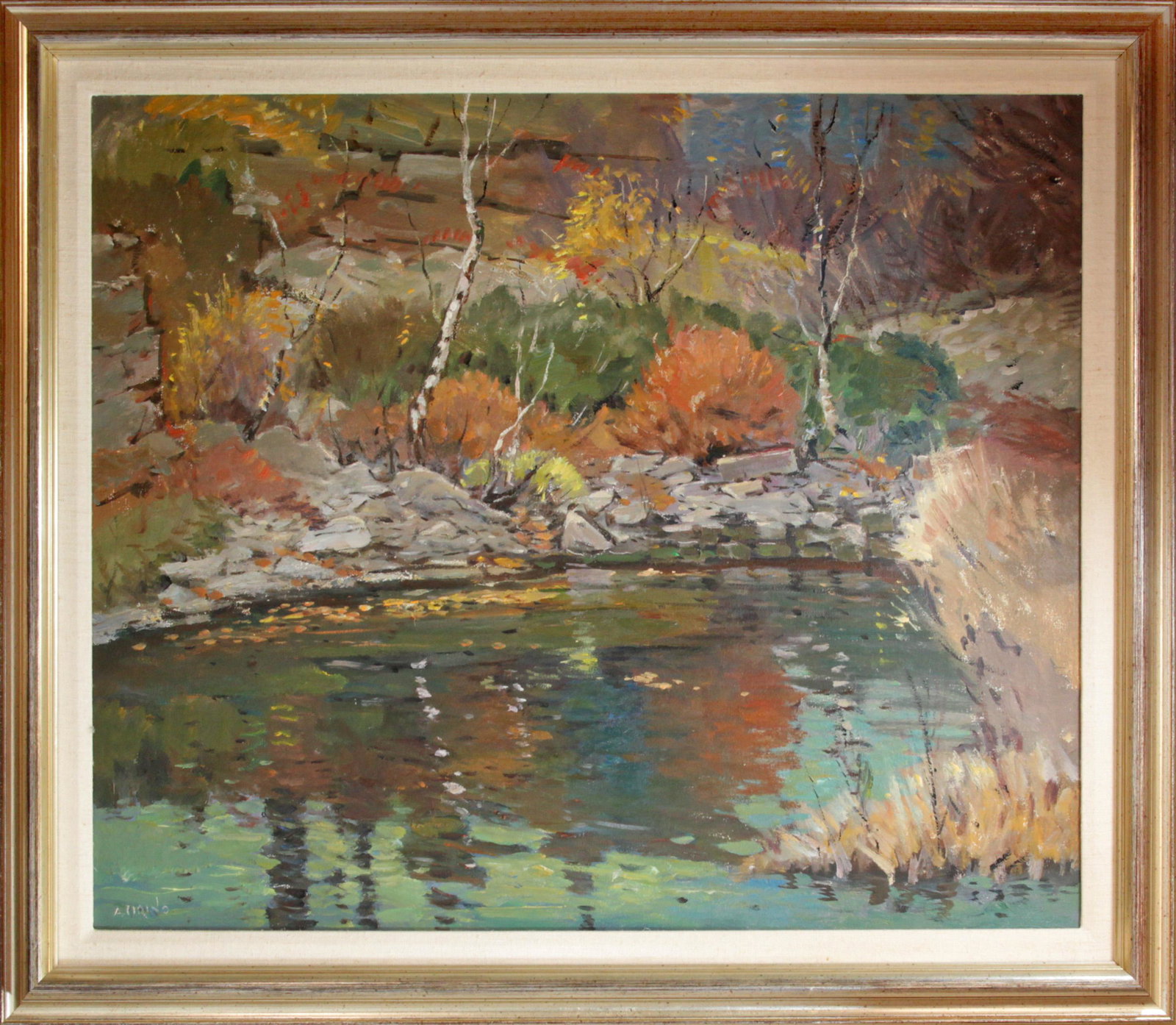 Antonio Cirino (1888-1983) Edge of the Quarry: Antonio Cirino (1888-1983) Edge of the Quarry oil on canvas, 25 x 30 in., signed l.l.