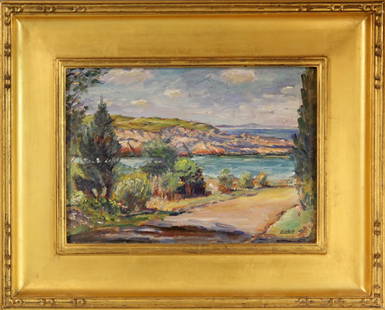 Max Kuehne (1880-1968) Folly Cove: Max Kuehne (1880-1968) Folly Cove oil on board, 8.25 x 11.5 in., signed l.r.