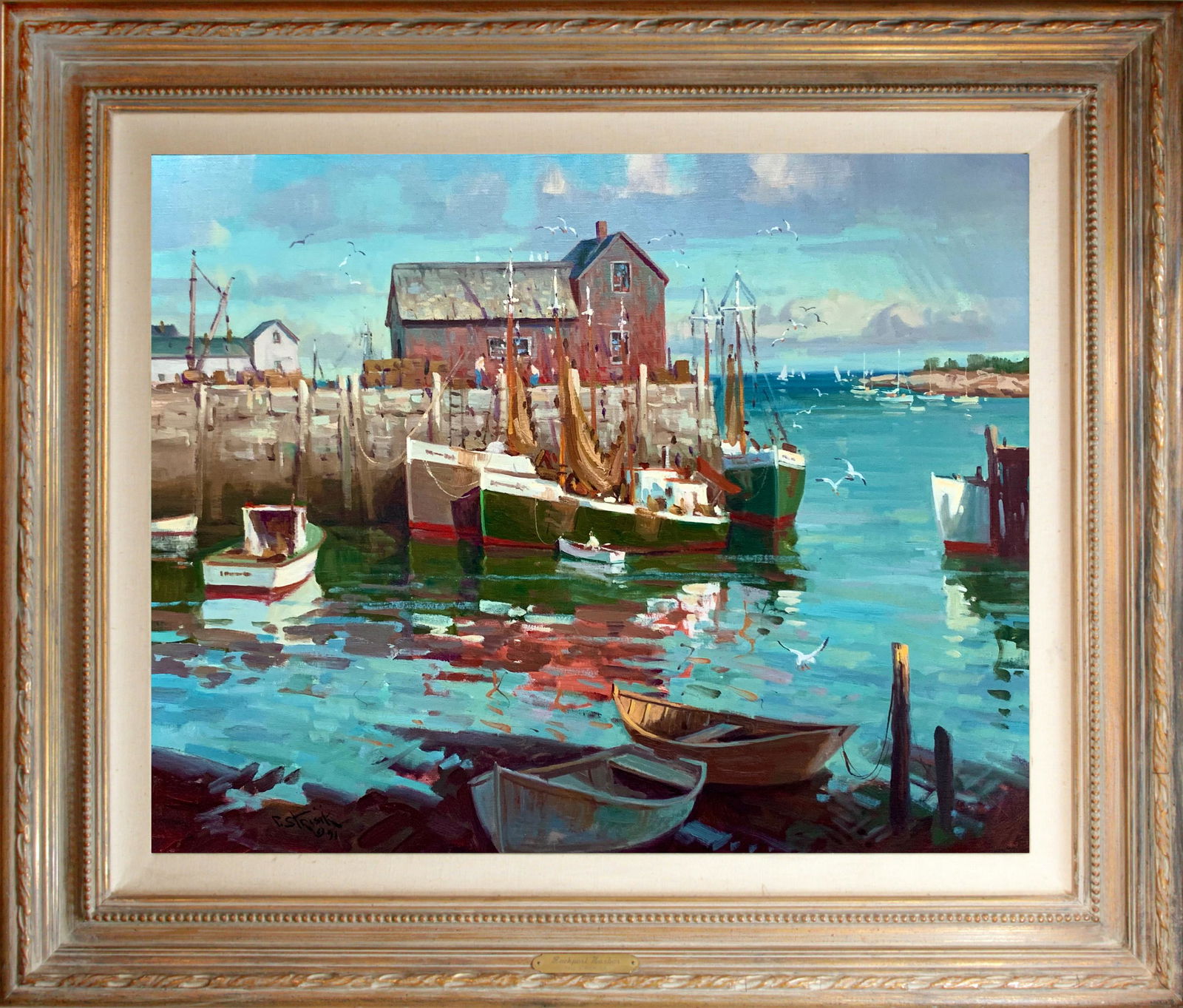 Paul Strisik (1918-1998) Rockport Harbor (1 of 1)