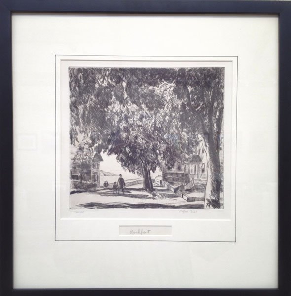 Gifford Beal ,"Rockport": Artist: Gifford Beal Title: Rockport Dates: (1879-1956) Signed Medium: Etching Size: 8-1/2x9