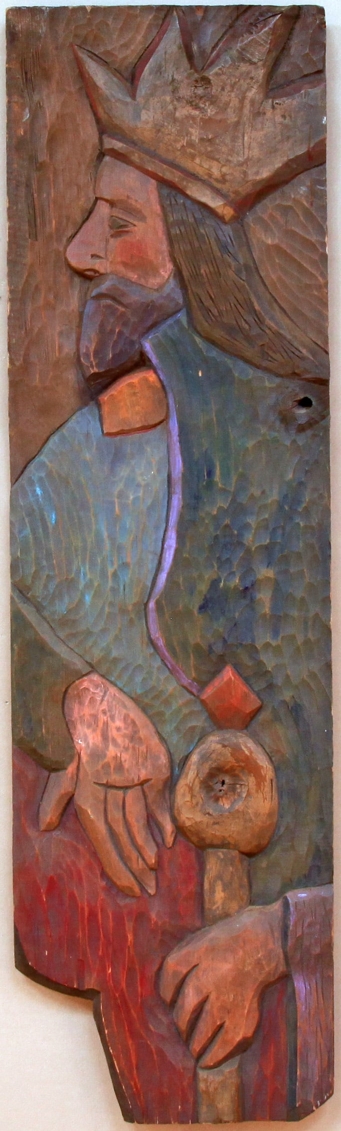 Al Czerepak (1928-1986) King on Carved Board (1 of 1)