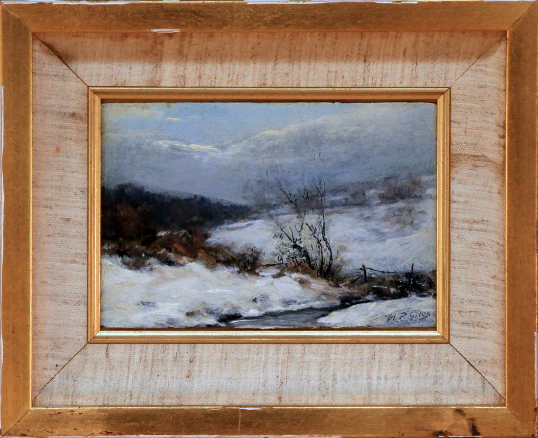 Horace P. Giles (1850-c.1930s) Winter Landscape Auction