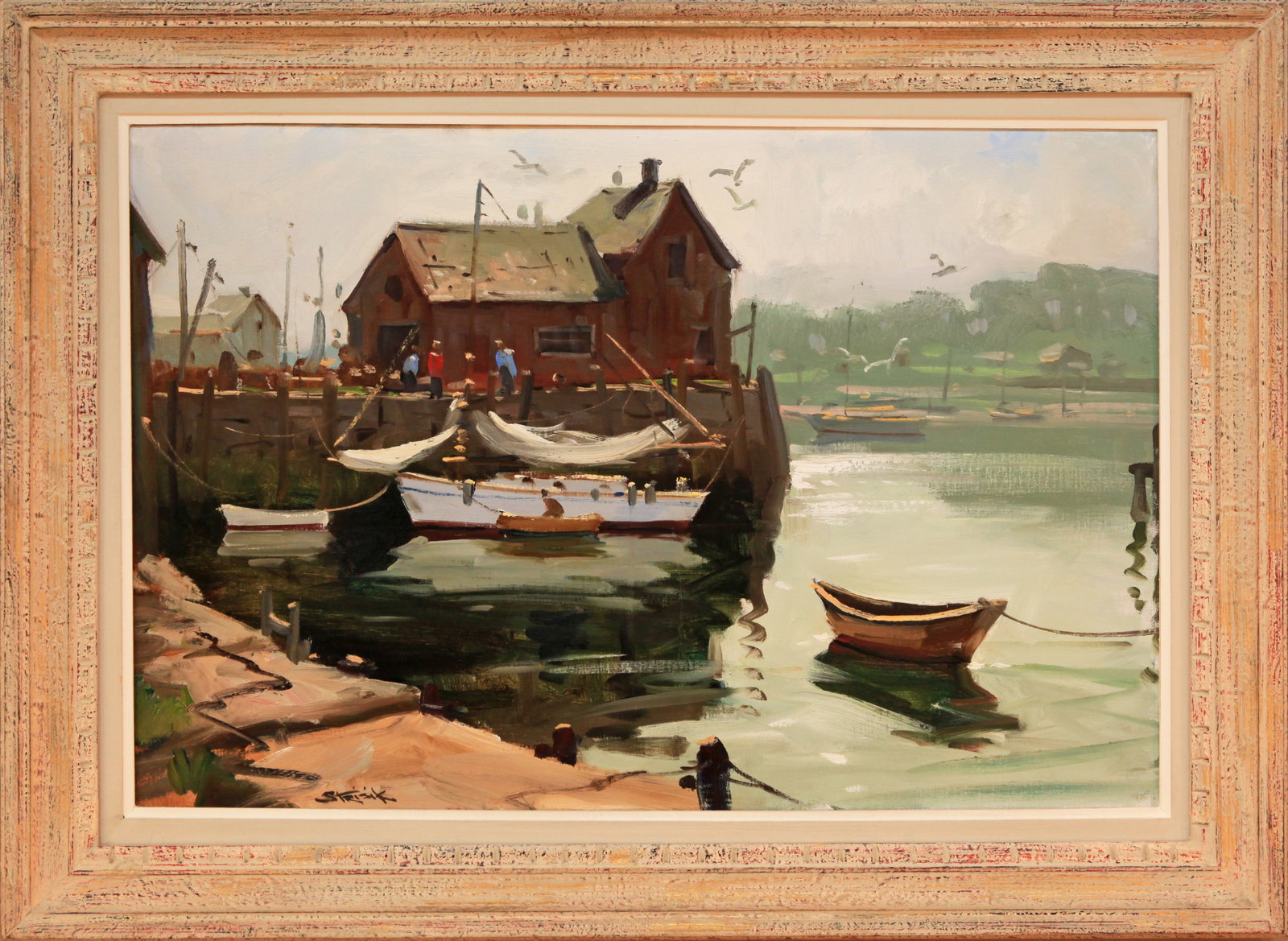 Paul Strisik (1918-1998) Rockport Harbor (1 of 3)