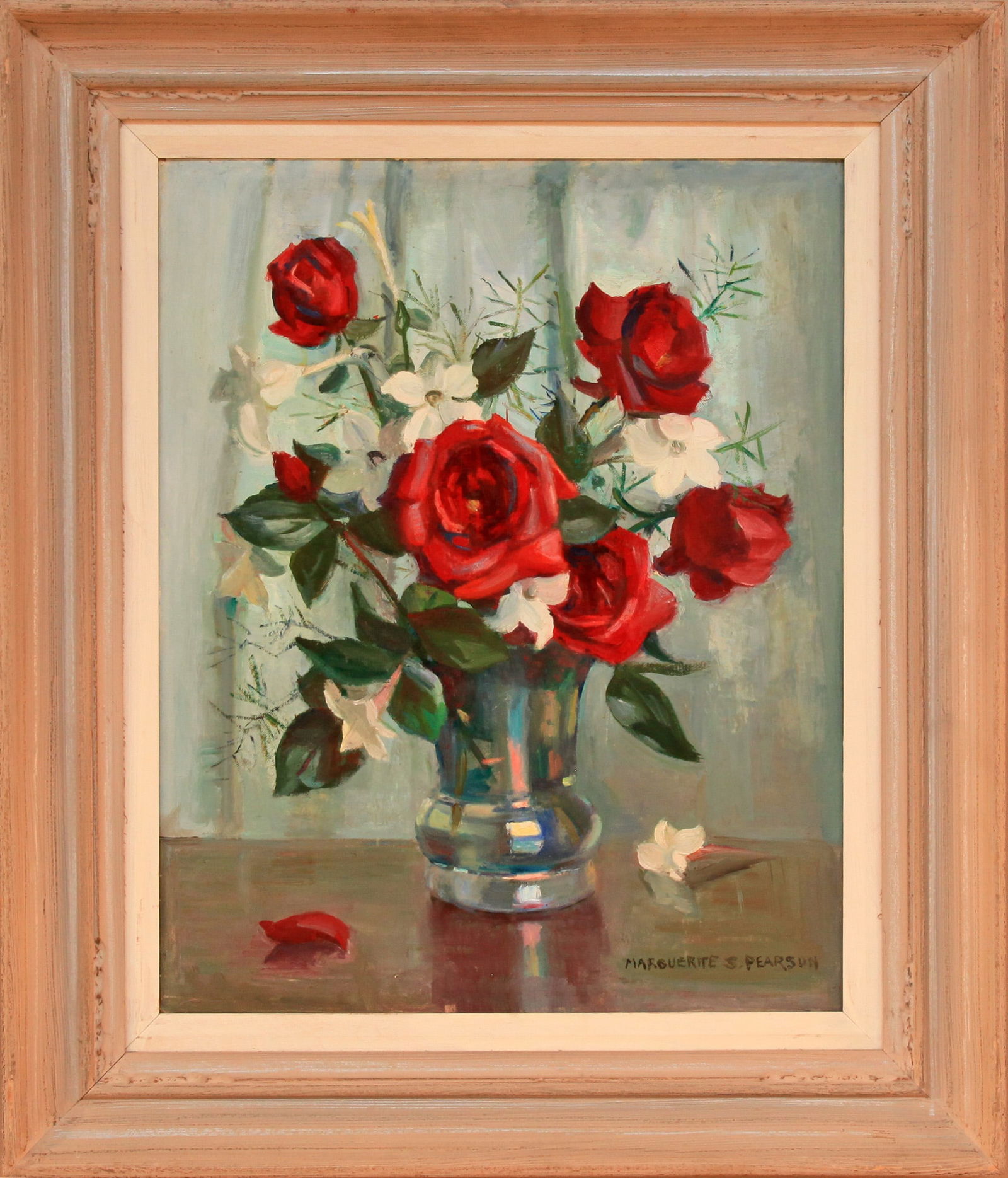 Marguerite S. Pearson (1898-1978) Roses and Nicotiana (1 of 1)