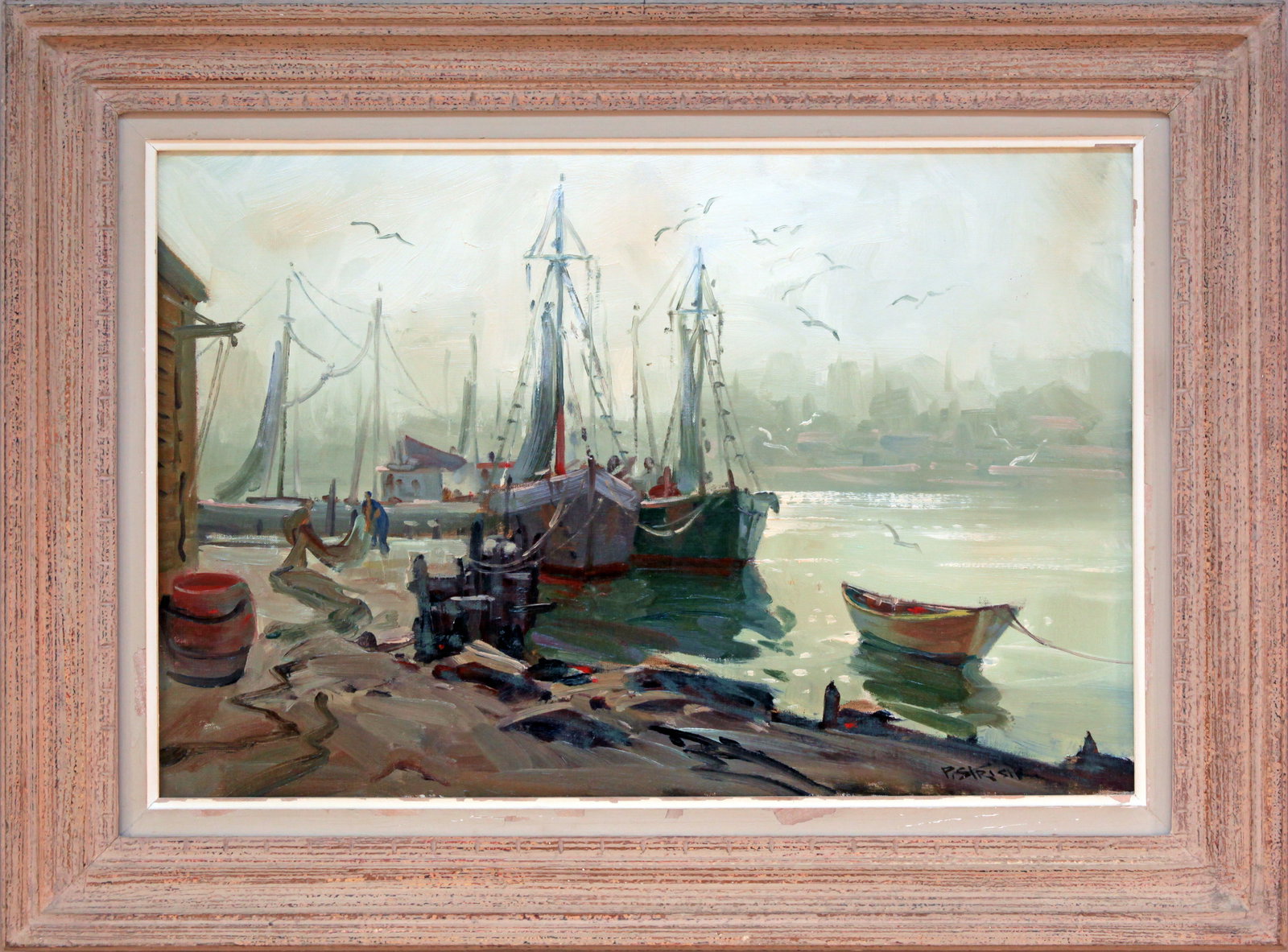 Paul Strisik (1918-1998) Gloucester Harbor and Boats (1 of 3)
