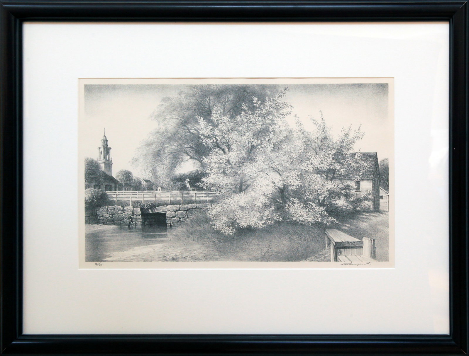 Stow Wengenroth (1906-1978) May Morning: Stow Wengenroth (1906-1978) May Morning lithograph, 8.75 x 15.75 in., signed l.r.