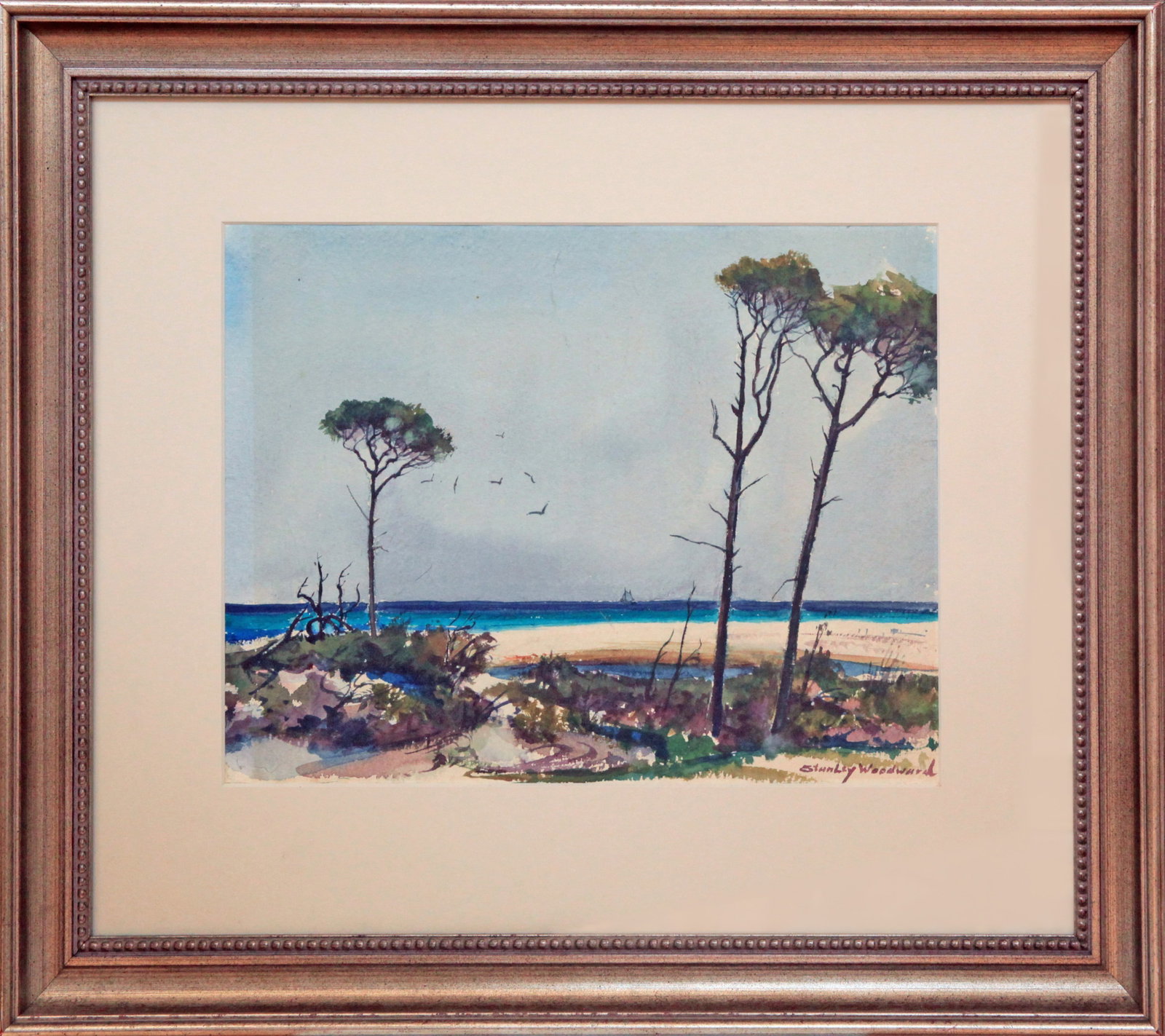 Stanley W. Woodward (1890-1970) Caribbean Scene: Stanley W. Woodward (1890-1970) Caribbean Scene watercolor, 11 x 19.5 in., signed l.r.