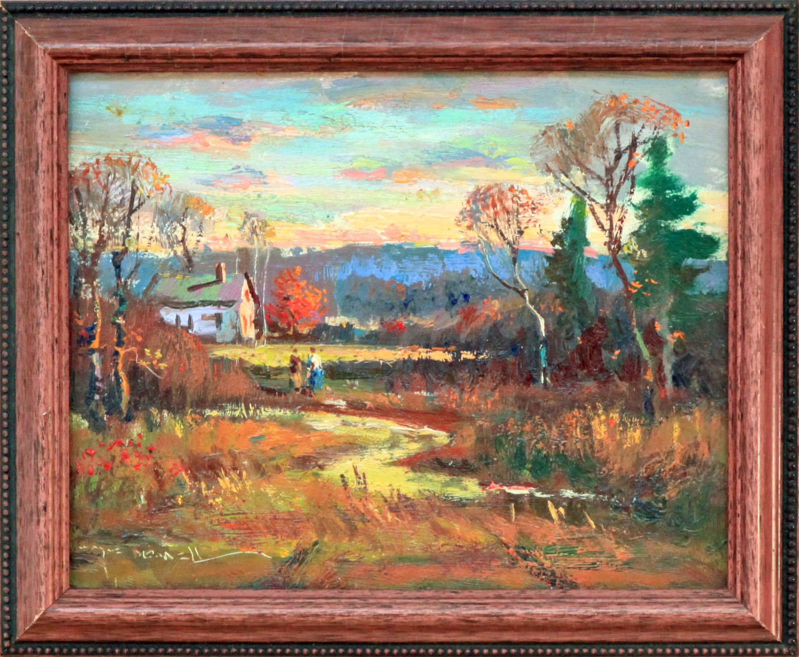 Wayne Morrell (1923-2013) Small Farm in Autumn (1 of 1)