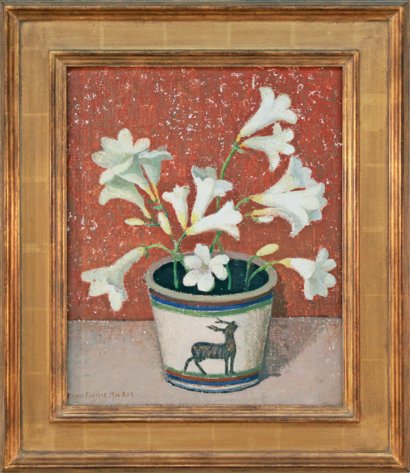 Emma Fordyce MacRae (1887-1974) Freesia in Deer Bowl (1 of 3)