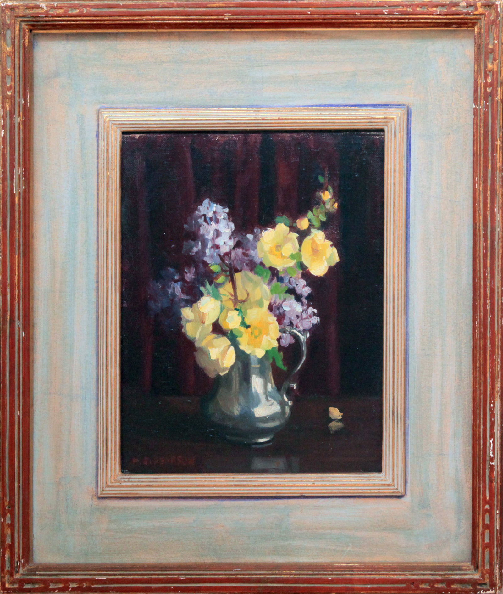 Marguerite S. Pearson  (1898-1978) Lilacs and Tea Roses (1 of 1)