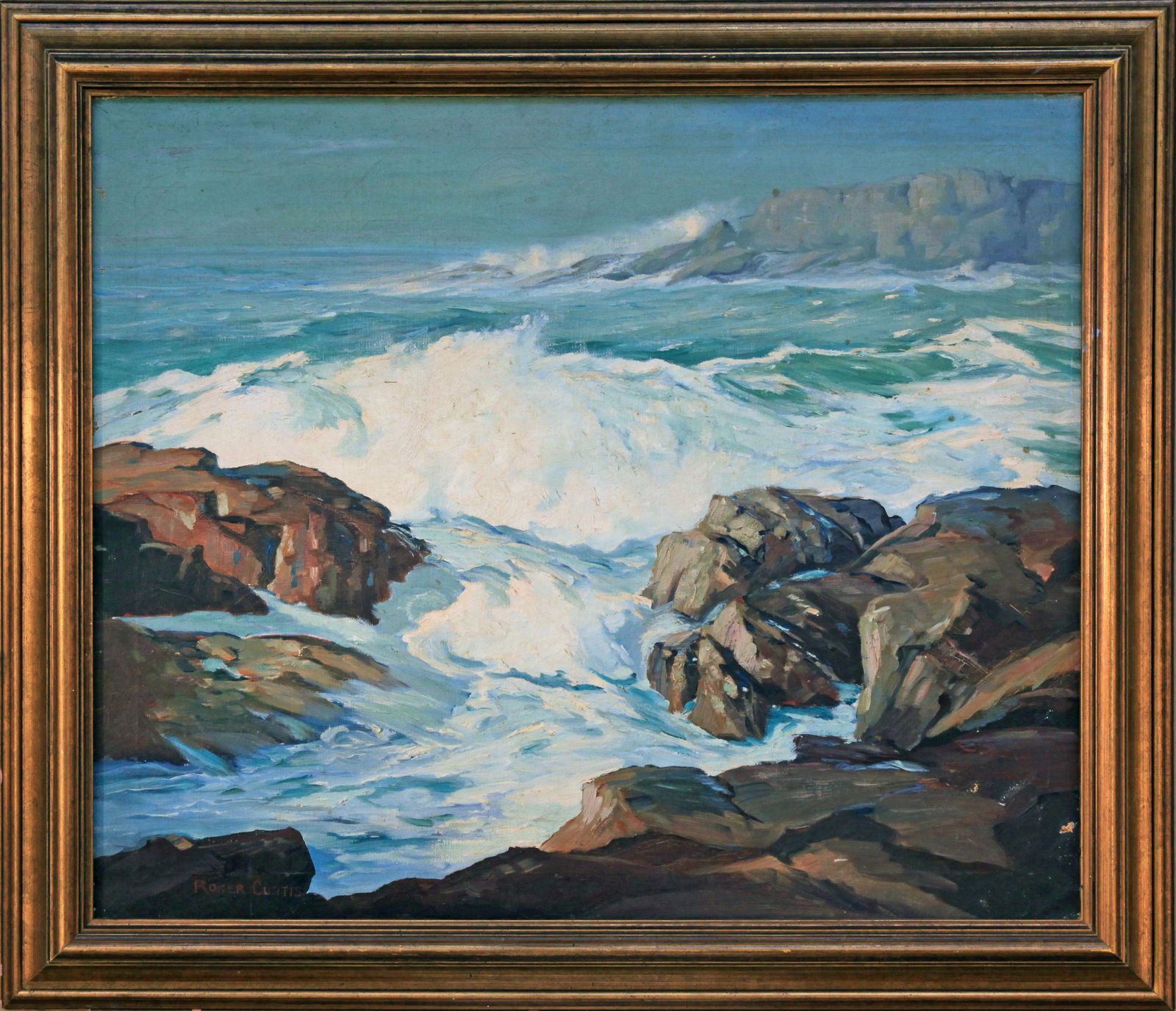 Roger Curtis (1910-2000) Pounding Seas (1 of 1)