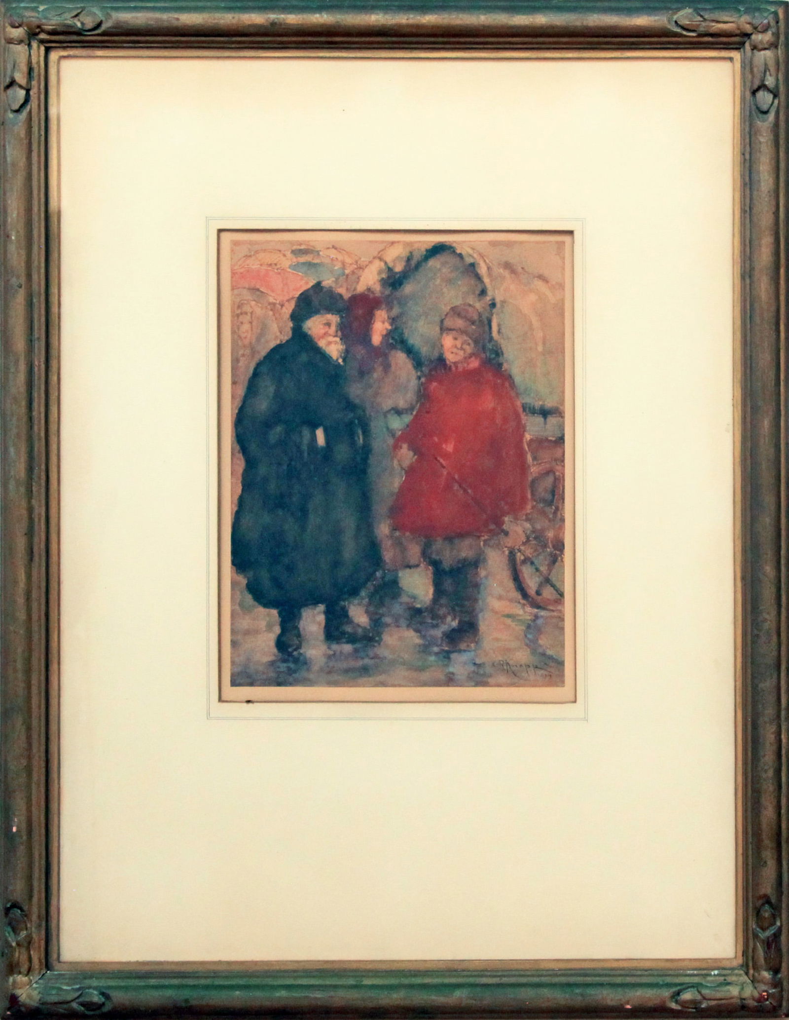 Charles Knapp (20th Century) Study in Red & Black (1 of 1)