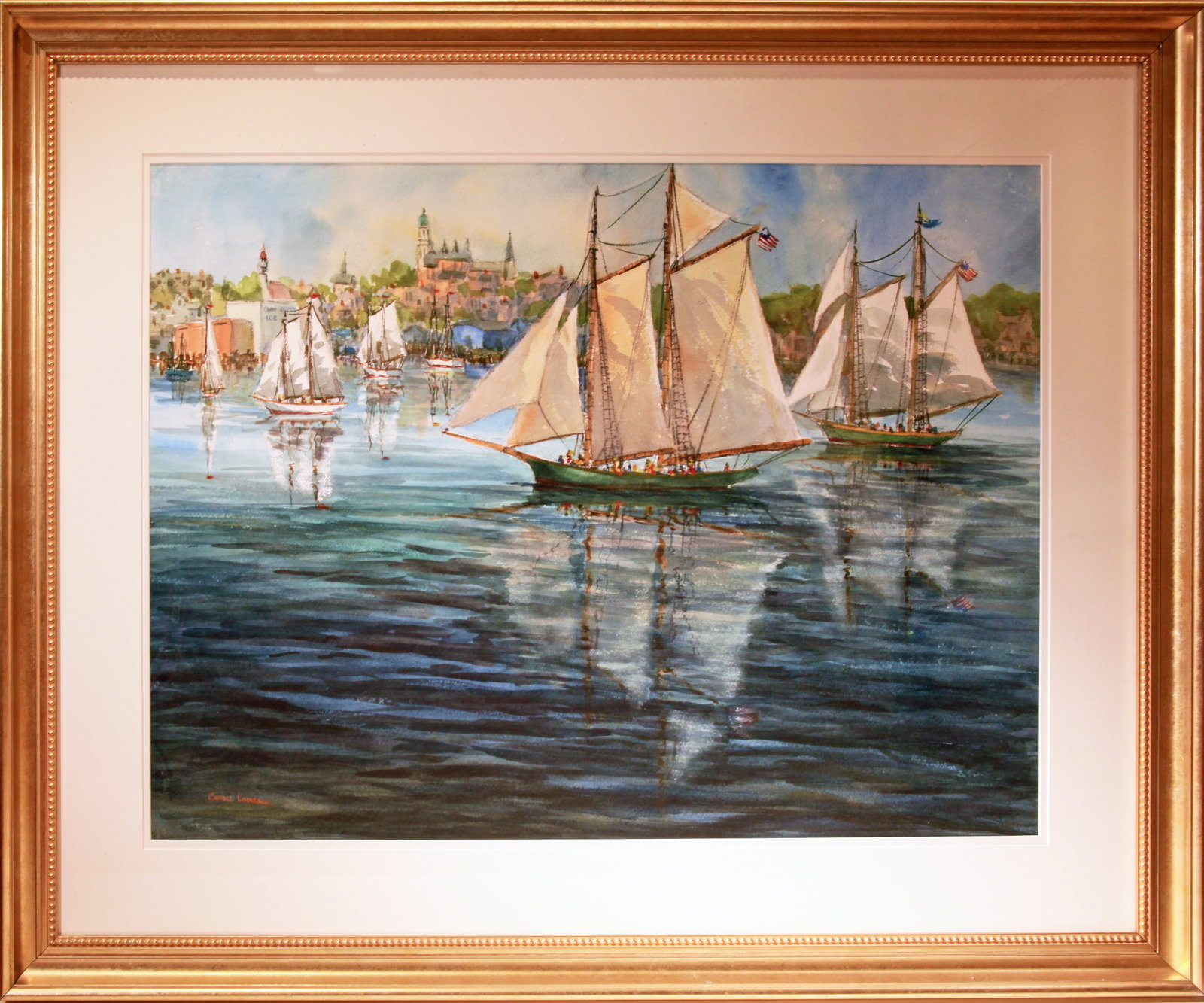 Carole Loiacono (1937-2022) Gloucester Harbor (1 of 1)