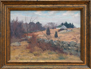 Bernard Corey (1914-2000) Landscape with Stone Wall