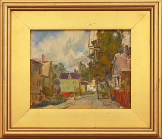 Charles Movalli (1945-2016) Street Scene