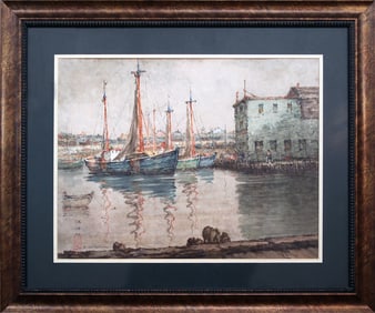David Wu Ject-Key (1890-1968) Gloucester Harbor