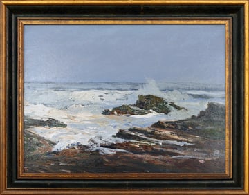 Howard Curtis (1906-1989) Breaking Waves
