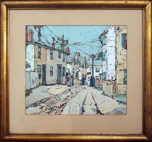 Attrib. to Irma Koen (1884-1975) Gloucester Street Scene
