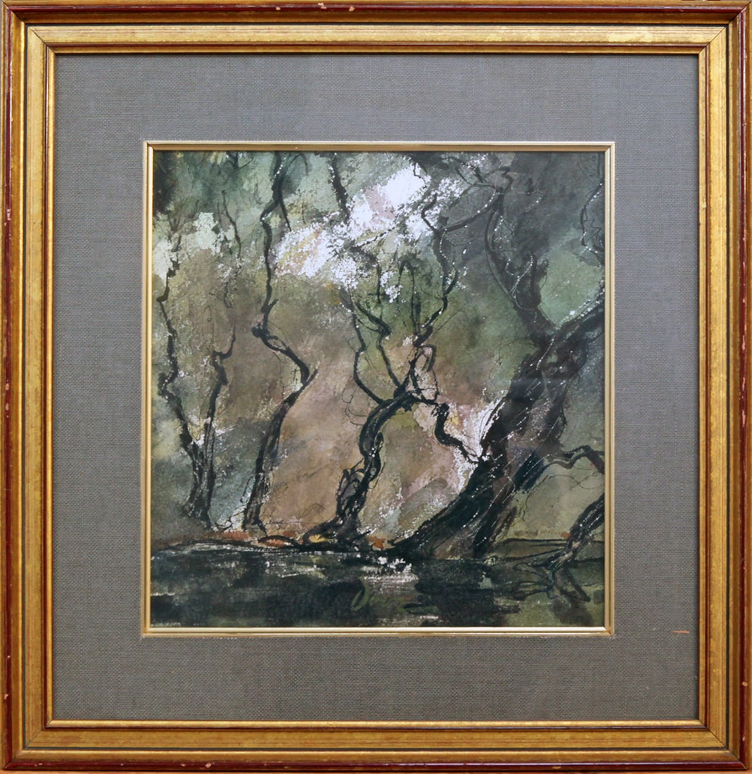 Arthur Garfield Dove (1880-1946) Interior Wood Scene (1 of 3)