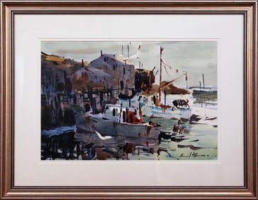 Domenic DiStefano (1924-2011) Pigeon Cove Harbor