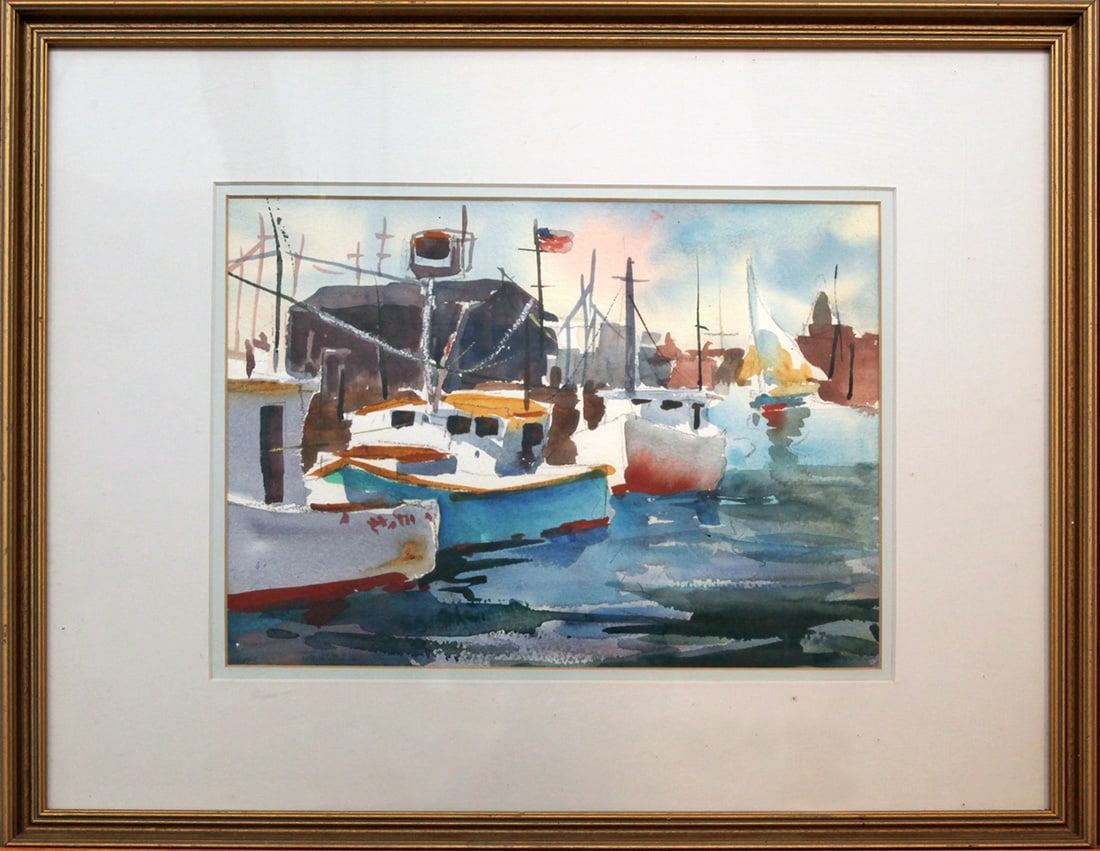 Peter Spataro (1942-2014) Harbor Boats (1 of 1)