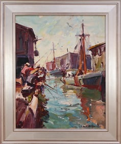 Emile Gruppé (1896-1978) Smelt Fishermen