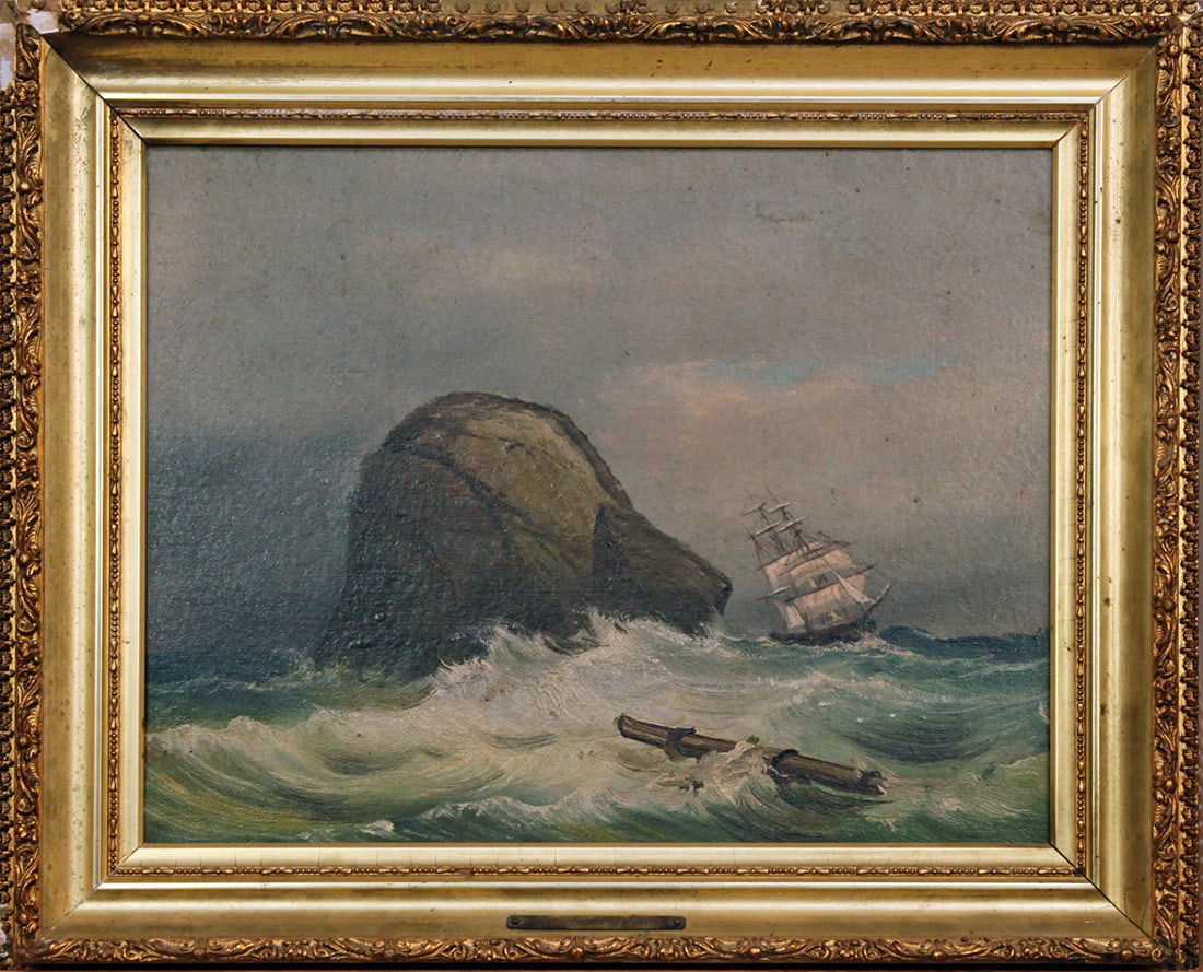 Attrib. to Clement Drew (1806-1889) Lee Shore Off Brace's Rock, East Gloucester (1 of 1)