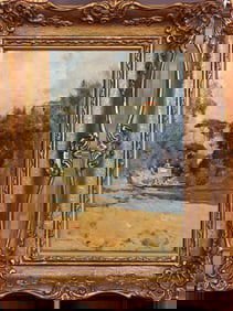G. Casciaro (20th Cent.) A View in Tuscany