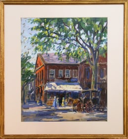 Elizabeth R. Withington (1883-1962) Old Dock Square, Rockport MA