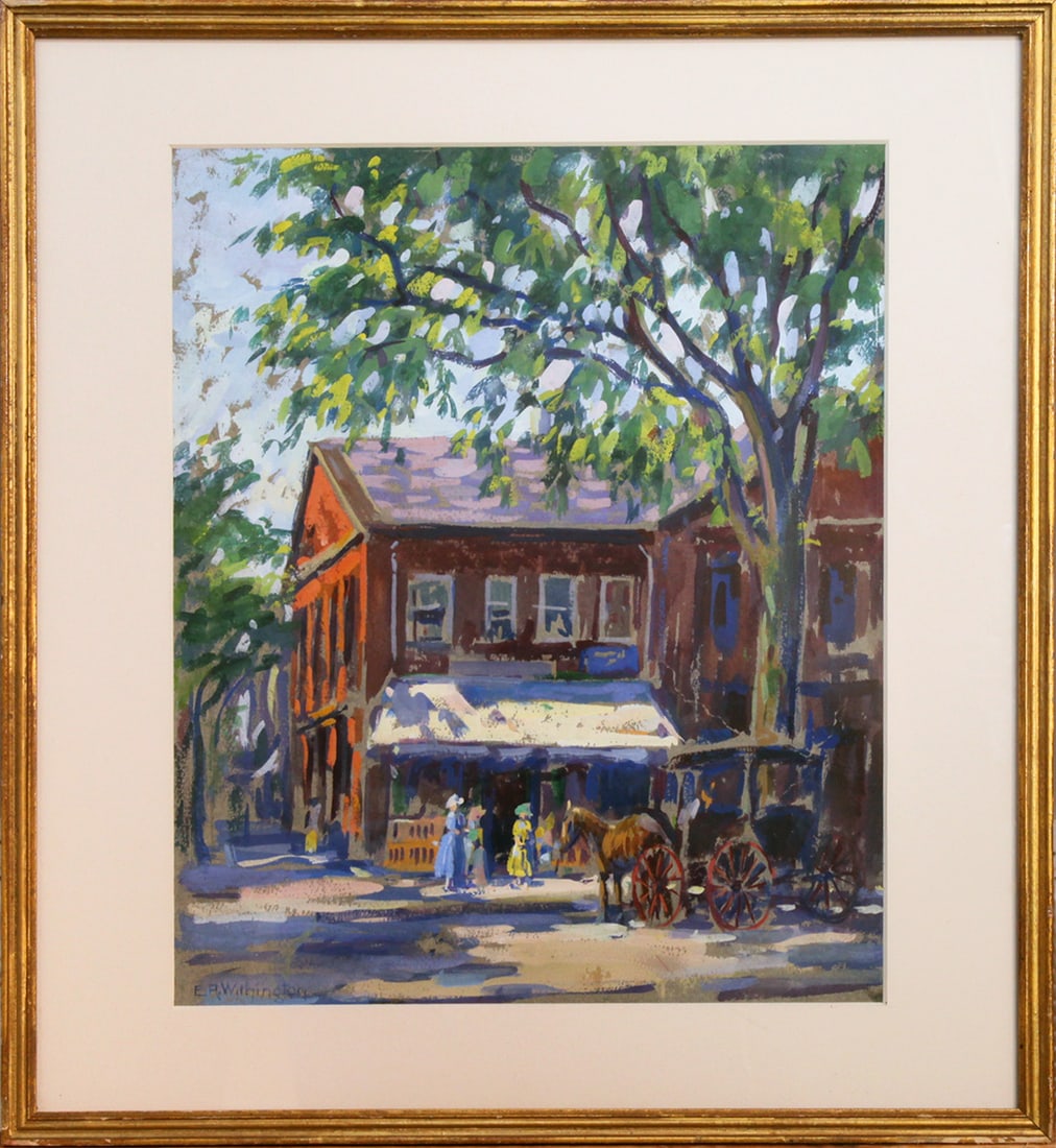 Elizabeth R. Withington (1883-1962) Old Dock Square, Rockport MA (1 of 1)