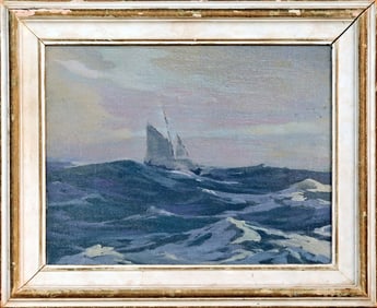 Attrib. to Galen Perrett (1875-1949) Hove To