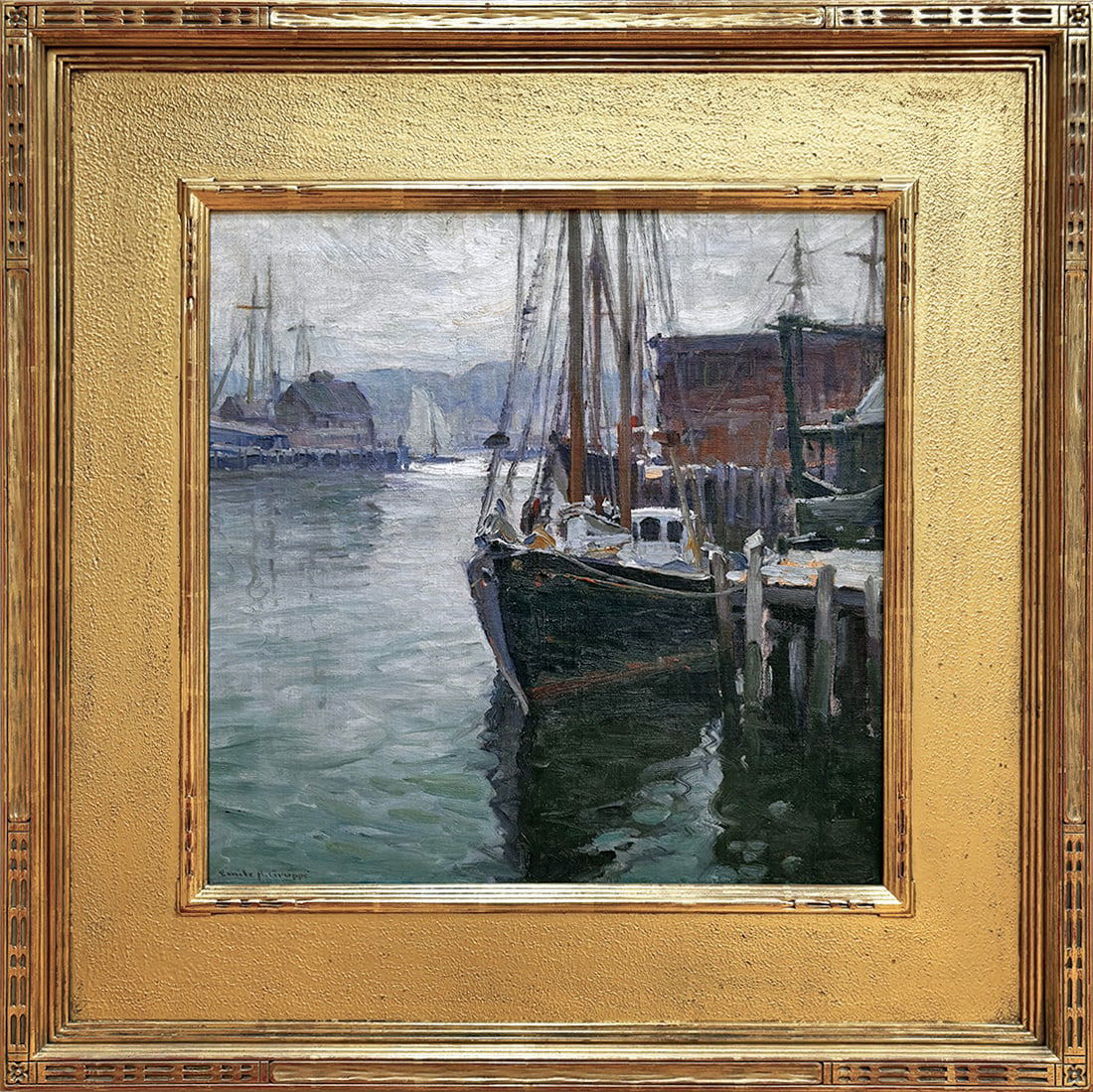 Emile Gruppé (1896-1978) The Inner Harbor, Gloucester (1 of 3)