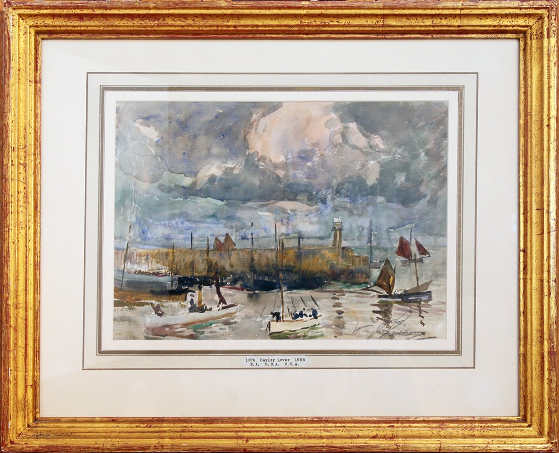 Hayley Lever (1876-1958) Early Morning Storm, St. Ives (1 of 1)