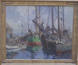Harry Aiken Vincent, "Boats At Rest"