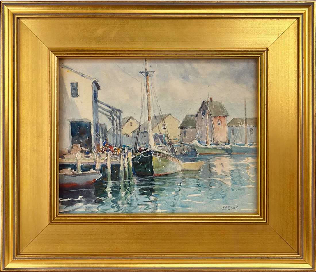John A. Cook (1870-1936) Rockport Harbor (1 of 1)