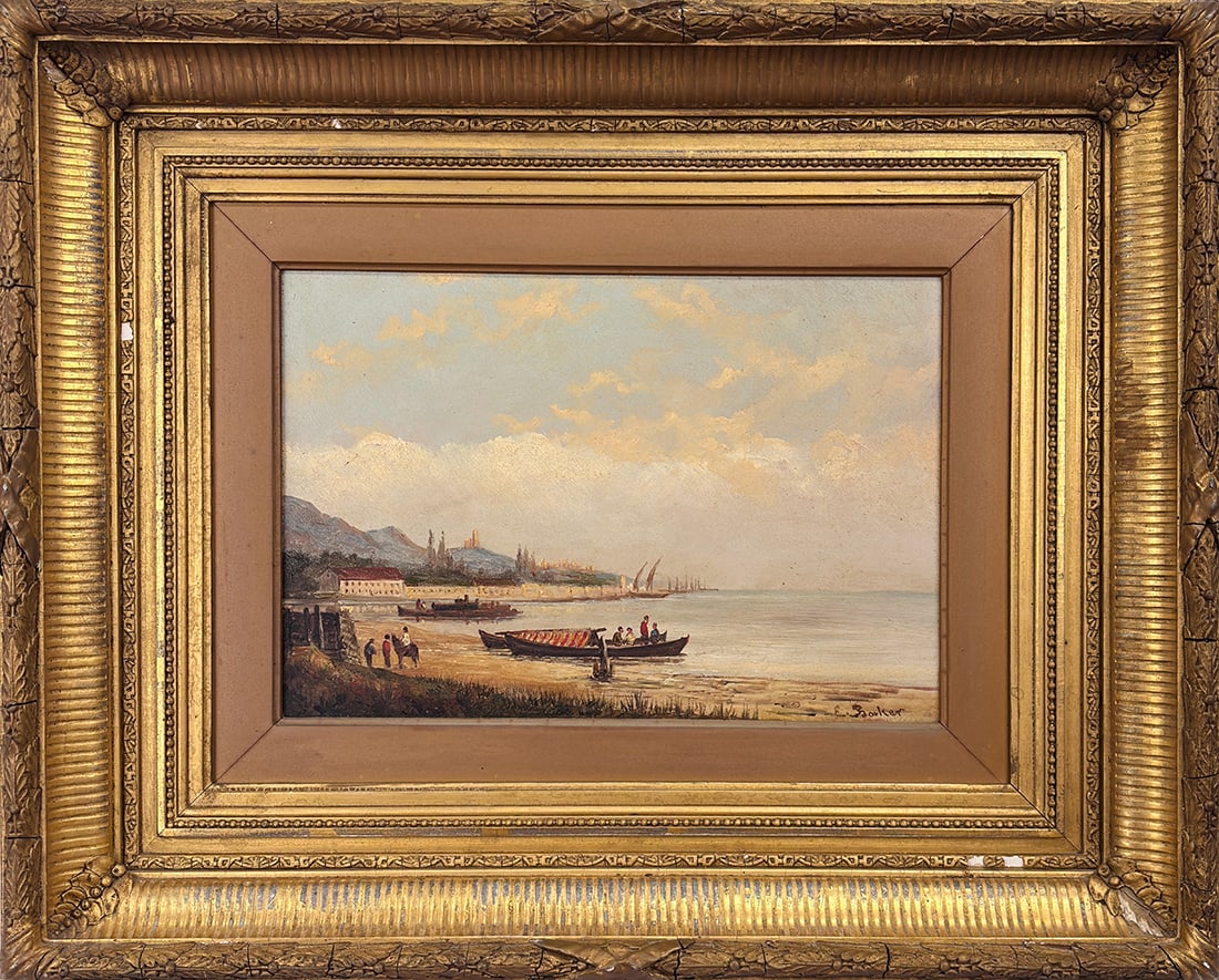 Artist Unknown (early 20th Cent.) European Beach Scene (1 of 1)