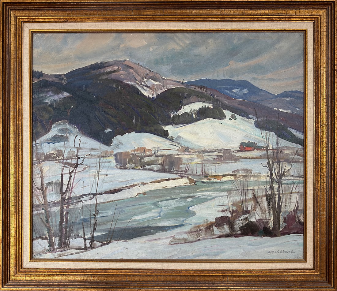 Aldro T. Hibbard (1886-1972) Winter Mountain Stream (1 of 3)