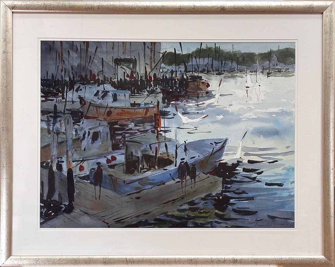 Domenic DiStefano (1924-2011) Boats at Rest (1 of 1)