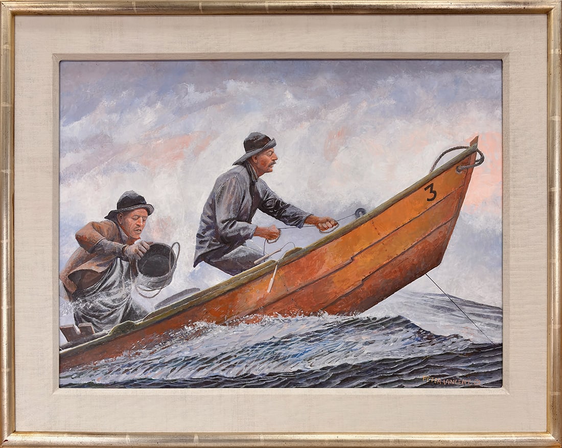 Peter Vincent (1946-2012) Fishermen in Dory (1 of 3)