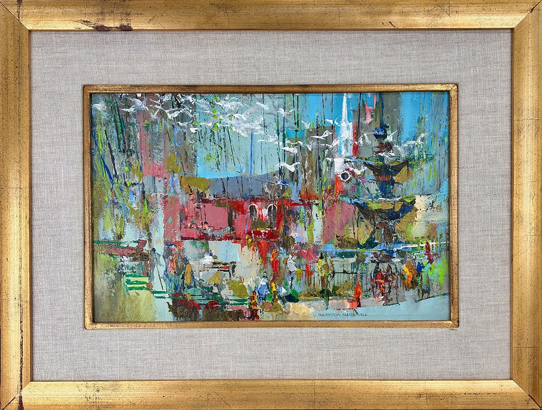 J. Thurston Marshall (1908-1982) Park Street Pigeons, Boston (1 of 1)