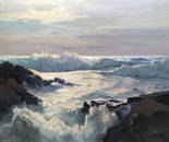 Frederick Judd Waugh, "Curling Waves" (Seascape)