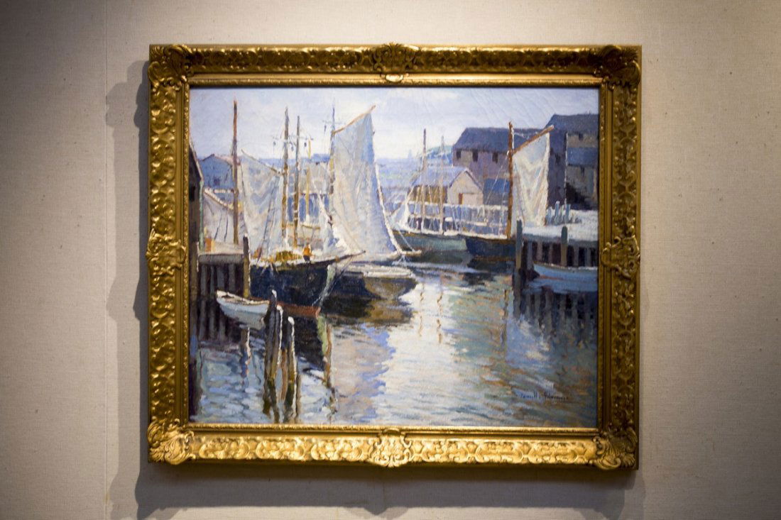 Camillo  Adriani ,  " Harbor Scene with Sailing (1 of 1)